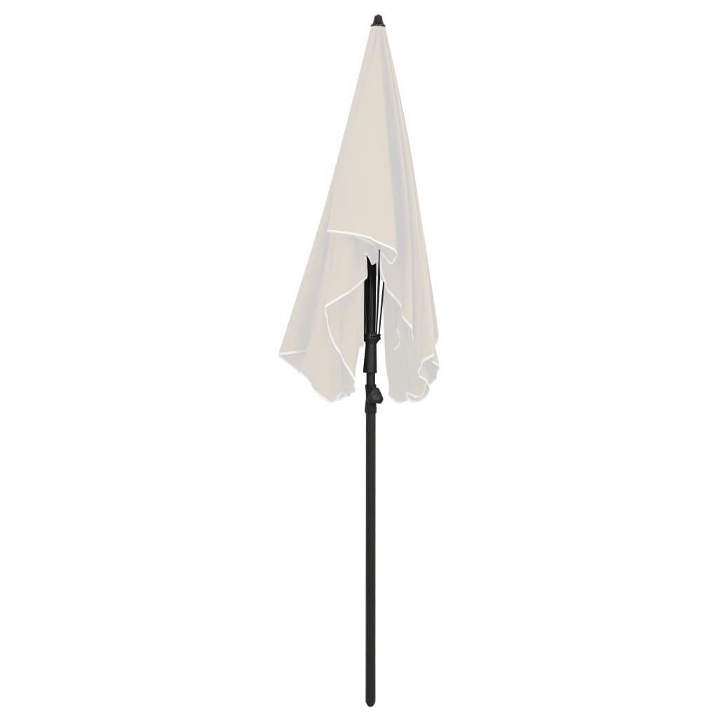 Sonnenschirm mit Mast 200x130 cm Sandfarben - Pazzar.ch