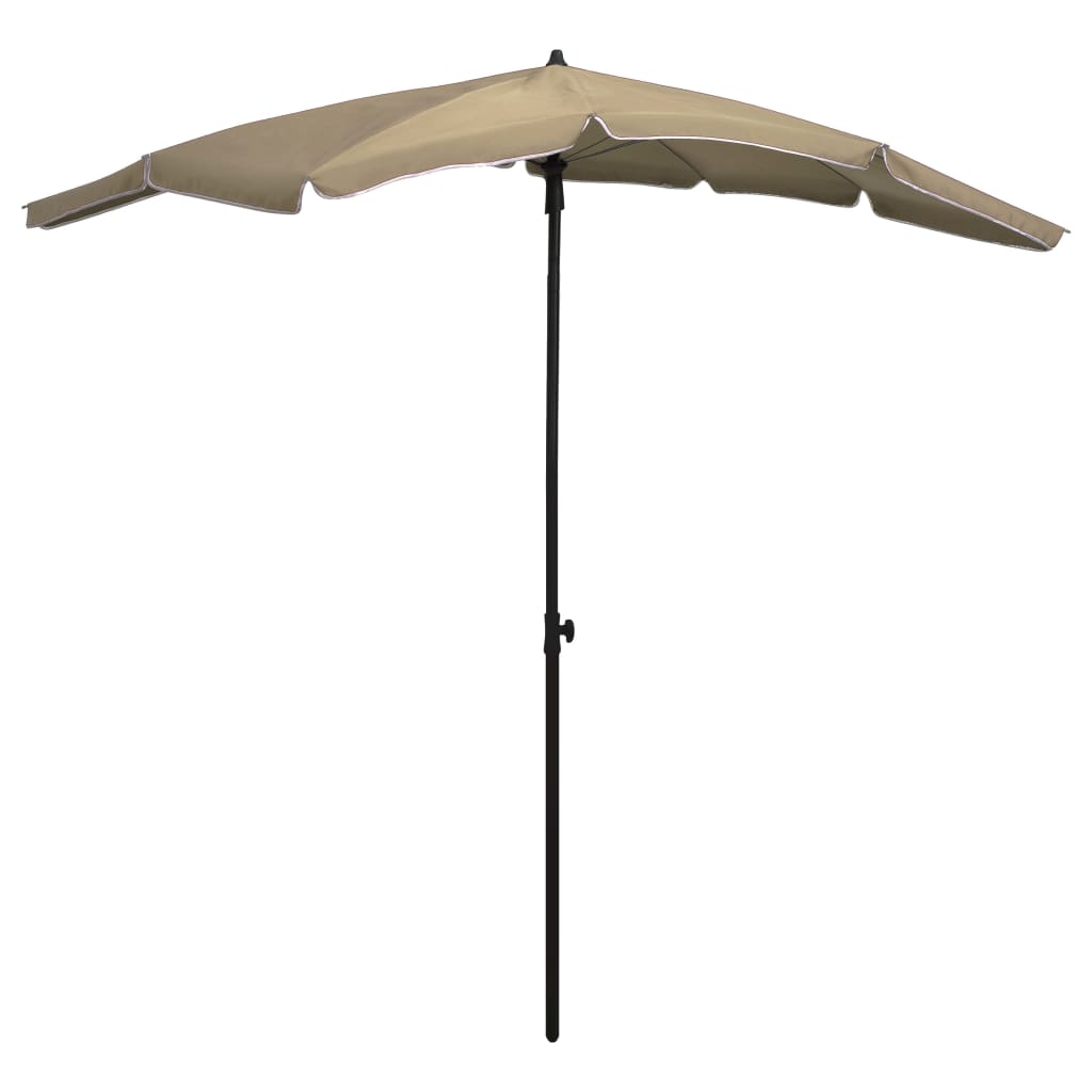 Sonnenschirm mit Mast 200x130 cm Taupe - Pazzar.ch