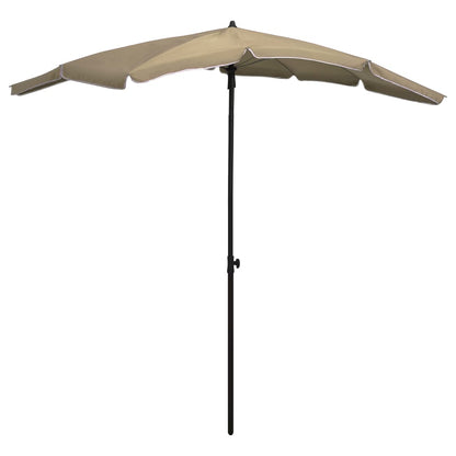 Sonnenschirm mit Mast 200x130 cm Taupe - Pazzar.ch