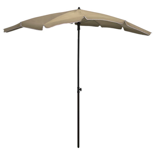 Sonnenschirm mit Mast 200x130 cm Taupe - Pazzar.ch