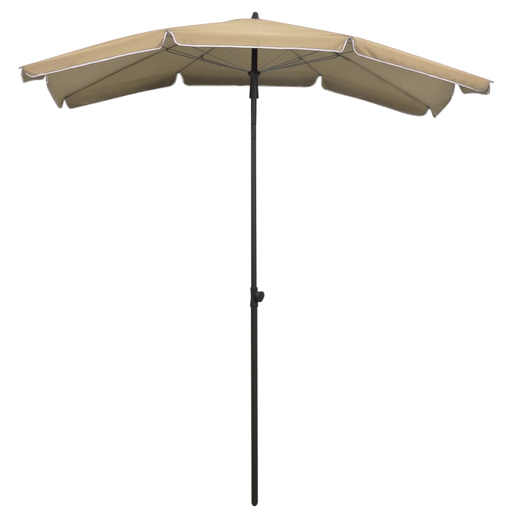 Sonnenschirm mit Mast 200x130 cm Taupe - Pazzar.ch