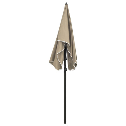 Sonnenschirm mit Mast 200x130 cm Taupe - Pazzar.ch