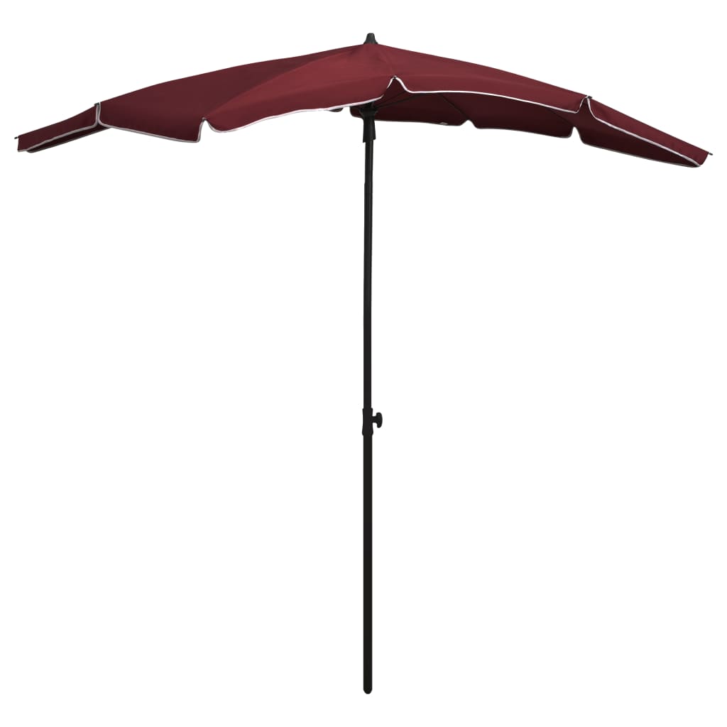 Sonnenschirm mit Mast 200x130 cm Bordeauxrot - Pazzar.ch