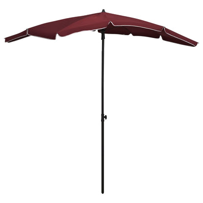 Sonnenschirm mit Mast 200x130 cm Bordeauxrot - Pazzar.ch