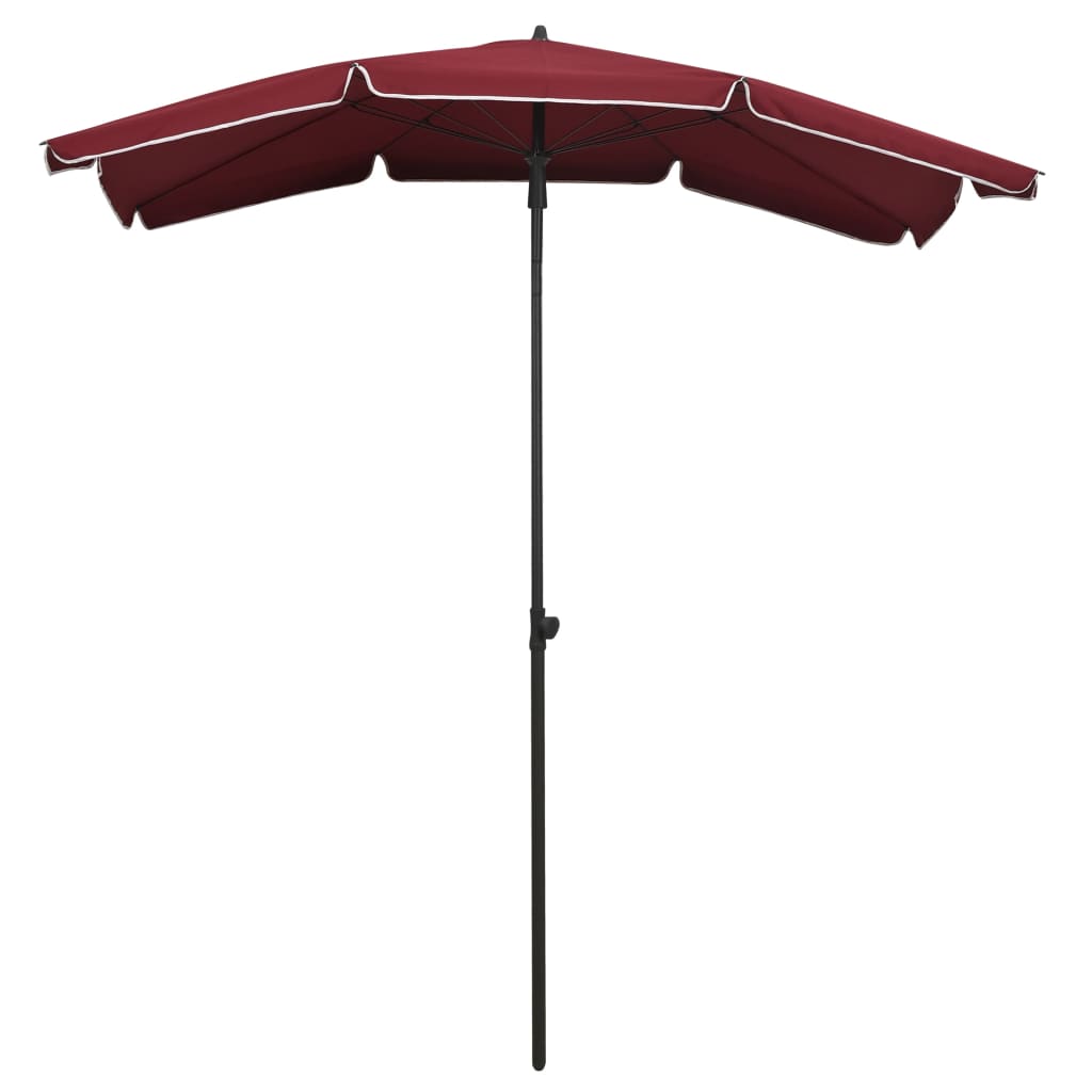 Sonnenschirm mit Mast 200x130 cm Bordeauxrot - Pazzar.ch