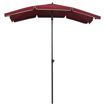 Sonnenschirm mit Mast 200x130 cm Bordeauxrot - Pazzar.ch