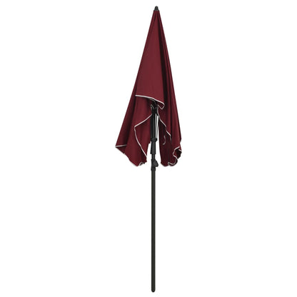 Sonnenschirm mit Mast 200x130 cm Bordeauxrot - Pazzar.ch