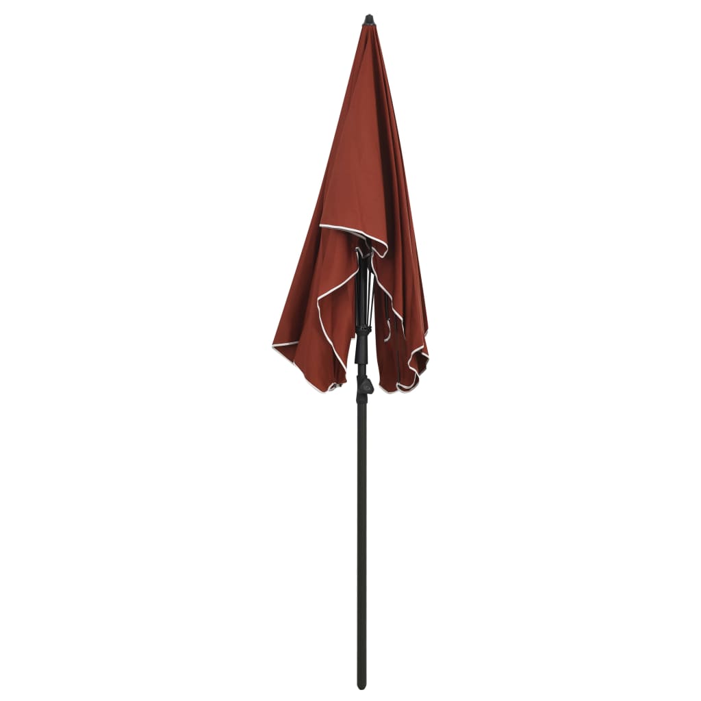 Sonnenschirm mit Mast 200x130 cm Terracotta-Rot - Pazzar.ch