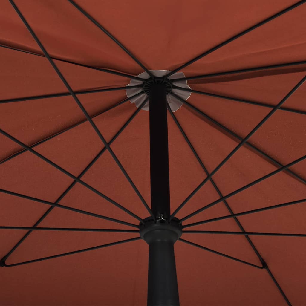 Sonnenschirm mit Mast 200x130 cm Terracotta-Rot - Pazzar.ch