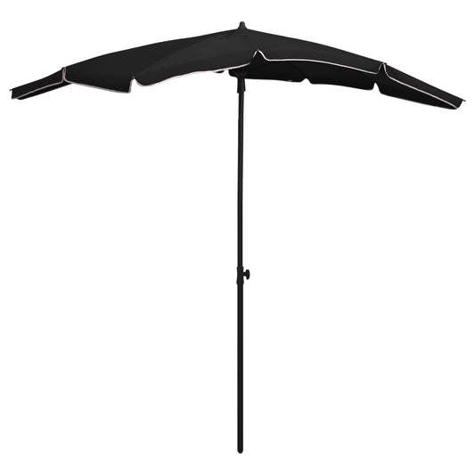 Sonnenschirm mit Mast 200x130 cm Schwarz - Pazzar.ch