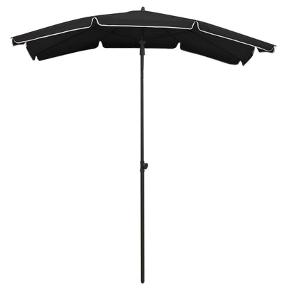 Sonnenschirm mit Mast 200x130 cm Schwarz - Pazzar.ch
