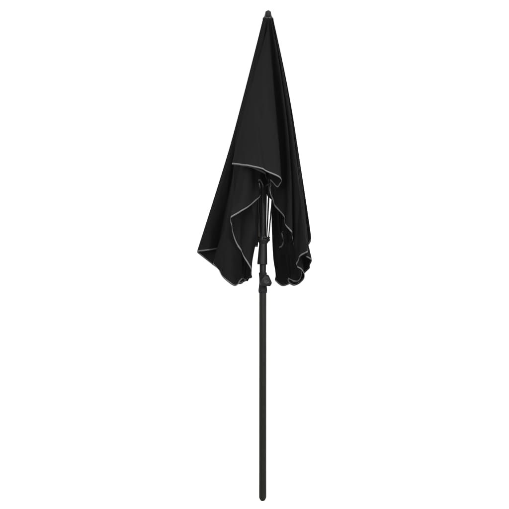 Sonnenschirm mit Mast 200x130 cm Schwarz - Pazzar.ch