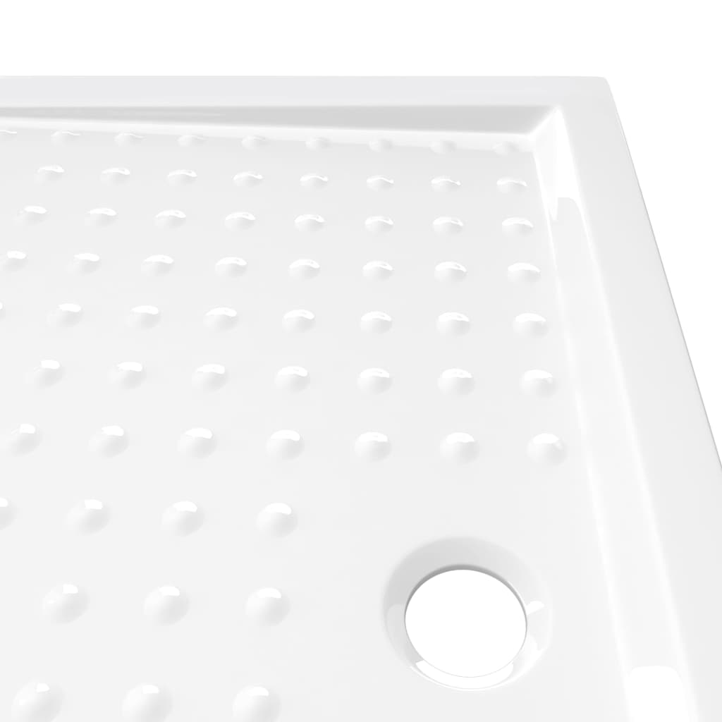 Duschwanne Anti-Rutsch Weiß 70x100x4 cm ABS - Pazzar.ch