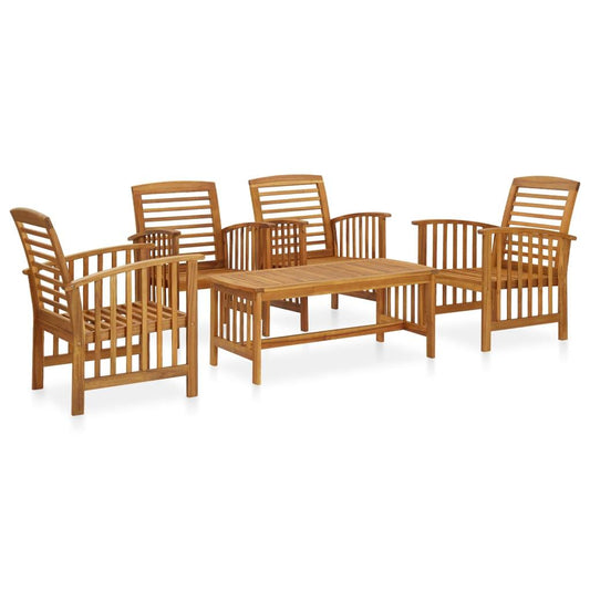 5-tlg. Garten-Lounge-Set Massivholz Akazie - Pazzar.ch