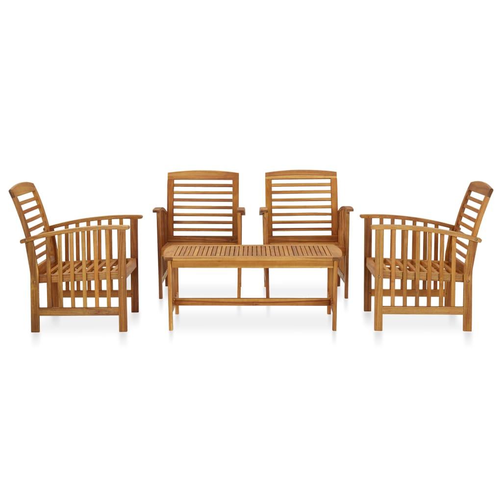 5-tlg. Garten-Lounge-Set Massivholz Akazie - Pazzar.ch