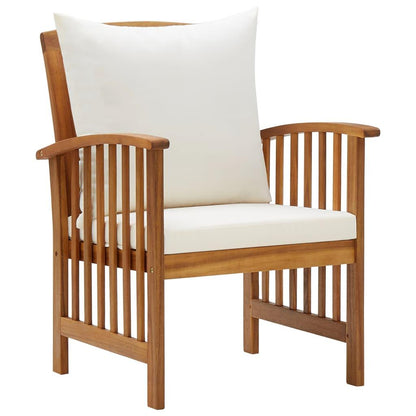 5-tlg. Garten-Lounge-Set mit Auflagen Massivholz Akazie - Pazzar.ch