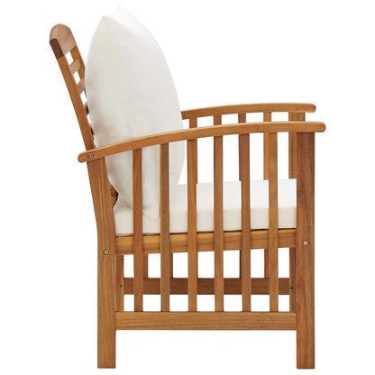 5-tlg. Garten-Lounge-Set mit Auflagen Massivholz Akazie - Pazzar.ch