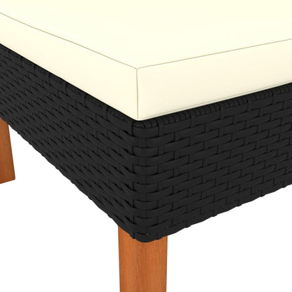 Ecksofa Poly Rattan und Eukalyptus Massivholz - Pazzar.ch