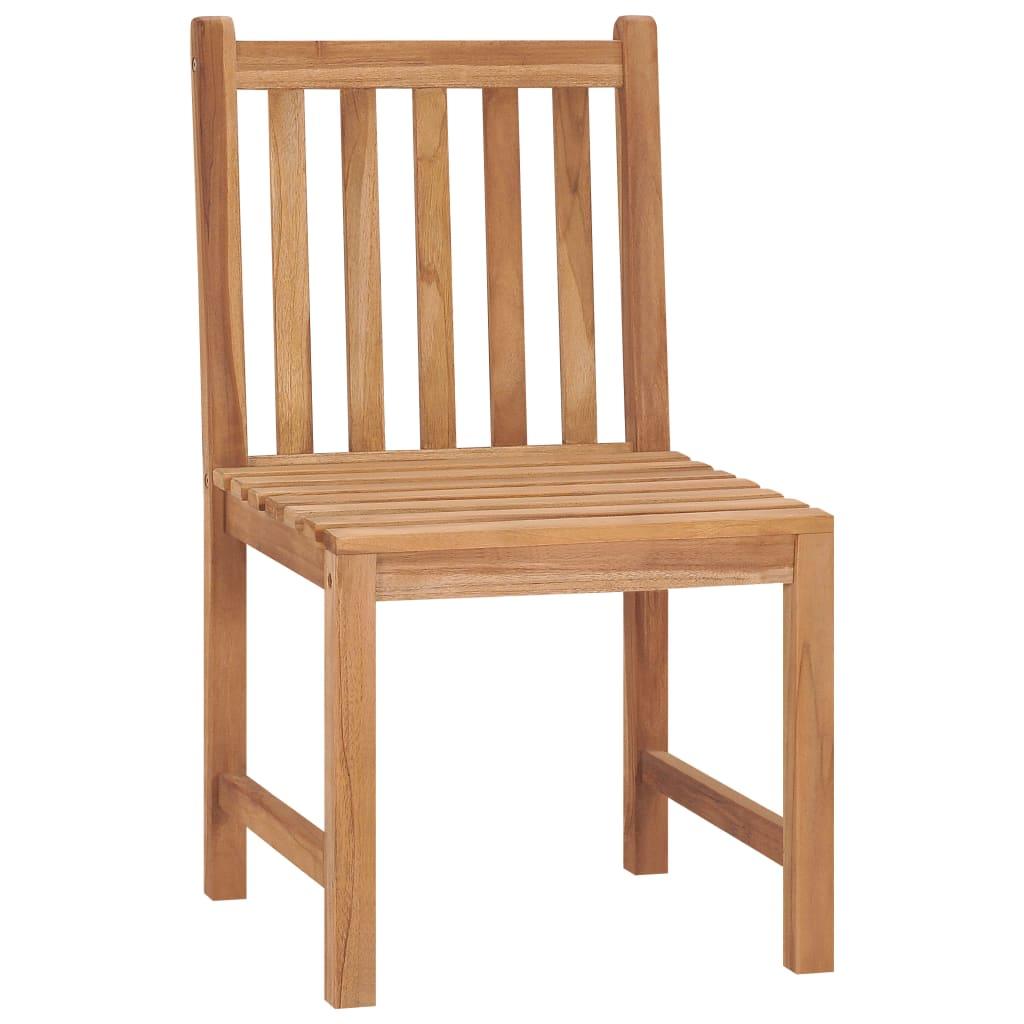 Gartenstühle 2 Stk. Massivholz Teak - Pazzar.ch