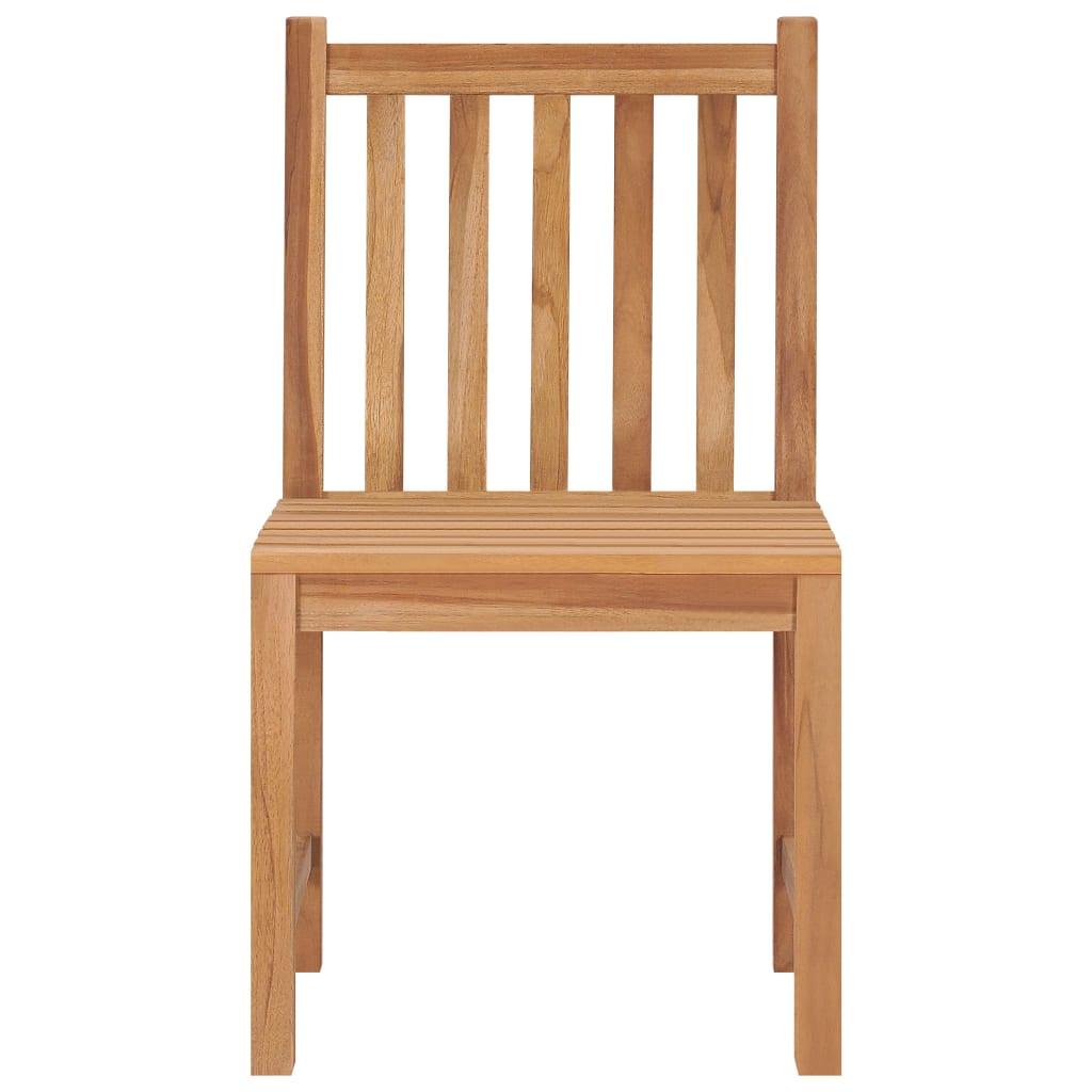 Gartenstühle 2 Stk. Massivholz Teak