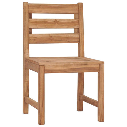 Gartenstühle 2 Stk. Massivholz Teak - Pazzar.ch