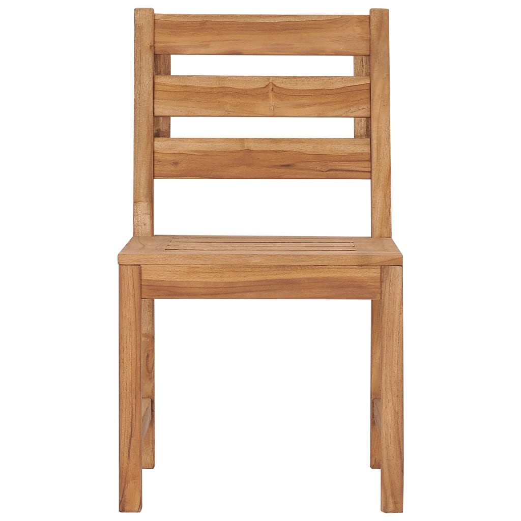 Gartenstühle 2 Stk. Massivholz Teak - Pazzar.ch