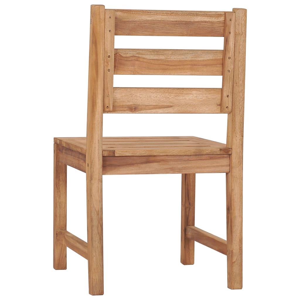 Gartenstühle 2 Stk. Massivholz Teak - Pazzar.ch
