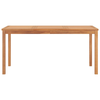 Garten-Esstisch 160x80x77 cm Massivholz Teak - Pazzar.ch