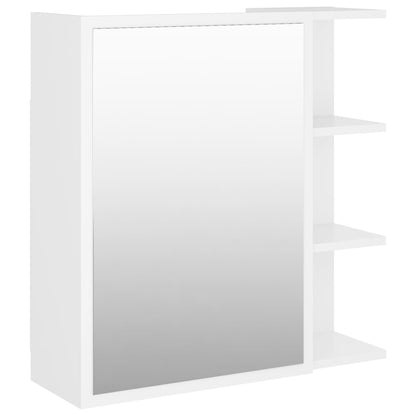 Bad-Spiegelschrank Weiß 62,5x20,5x64 cm Holzwerkstoff - Pazzar.ch