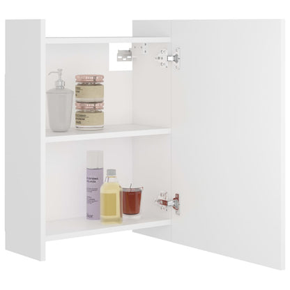 Bad-Spiegelschrank Weiß 62,5x20,5x64 cm Holzwerkstoff - Pazzar.ch