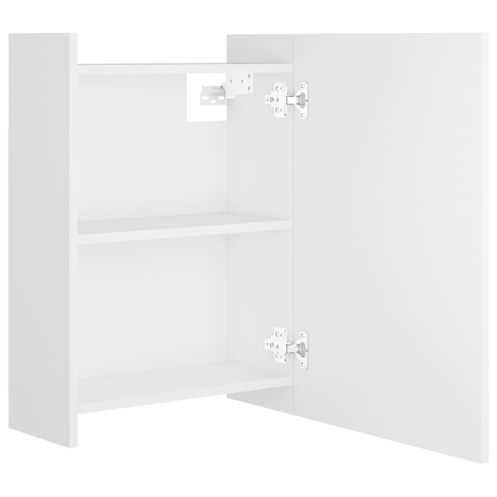 Bad-Spiegelschrank Weiß 62,5x20,5x64 cm Holzwerkstoff - Pazzar.ch