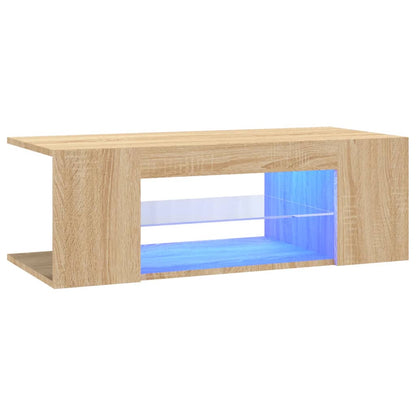 TV-Schrank mit LED-Leuchten Sonoma-Eiche 90x39x30cm - Pazzar.ch