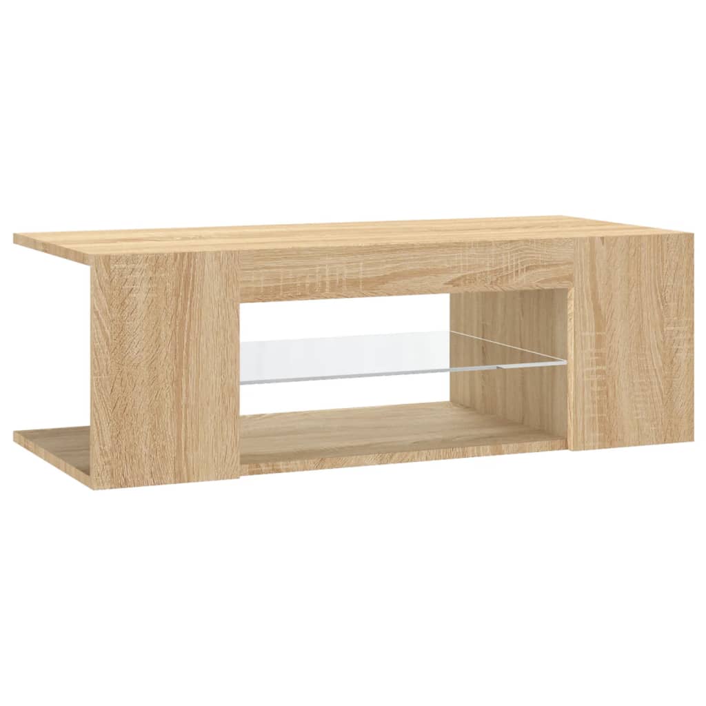 TV-Schrank mit LED-Leuchten Sonoma-Eiche 90x39x30cm - Pazzar.ch