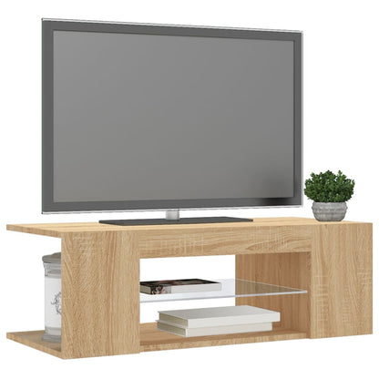 TV-Schrank mit LED-Leuchten Sonoma-Eiche 90x39x30cm - Pazzar.ch