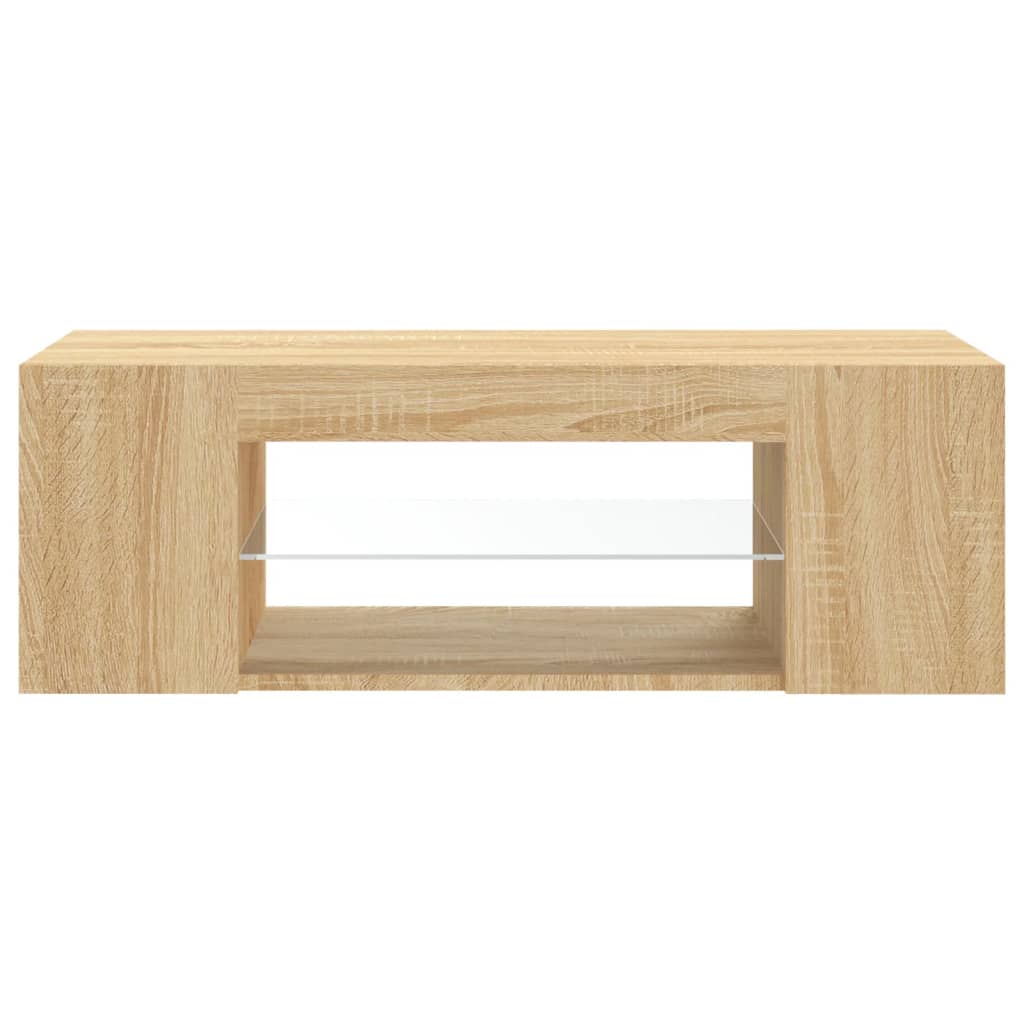 TV-Schrank mit LED-Leuchten Sonoma-Eiche 90x39x30cm - Pazzar.ch