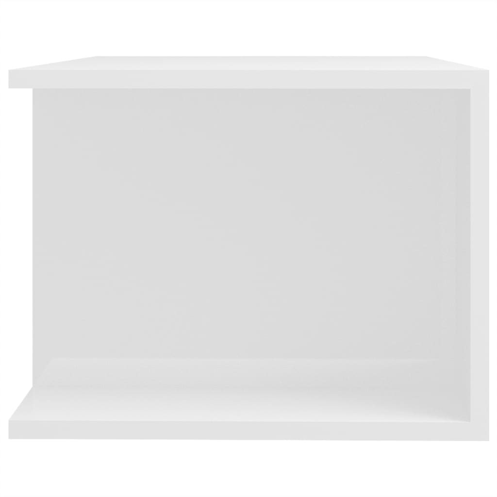 TV-Schrank mit LED-Leuchten Hochglanz-Weiß 90x39x30 cm