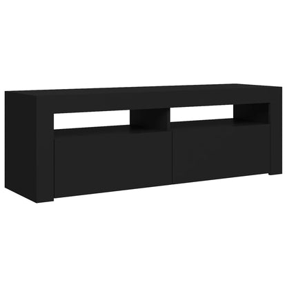 TV-Schrank mit LED-Leuchten Schwarz 120x35x40 cm - Pazzar.ch