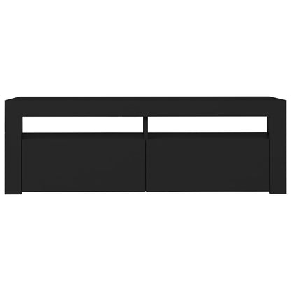 TV-Schrank mit LED-Leuchten Schwarz 120x35x40 cm - Pazzar.ch