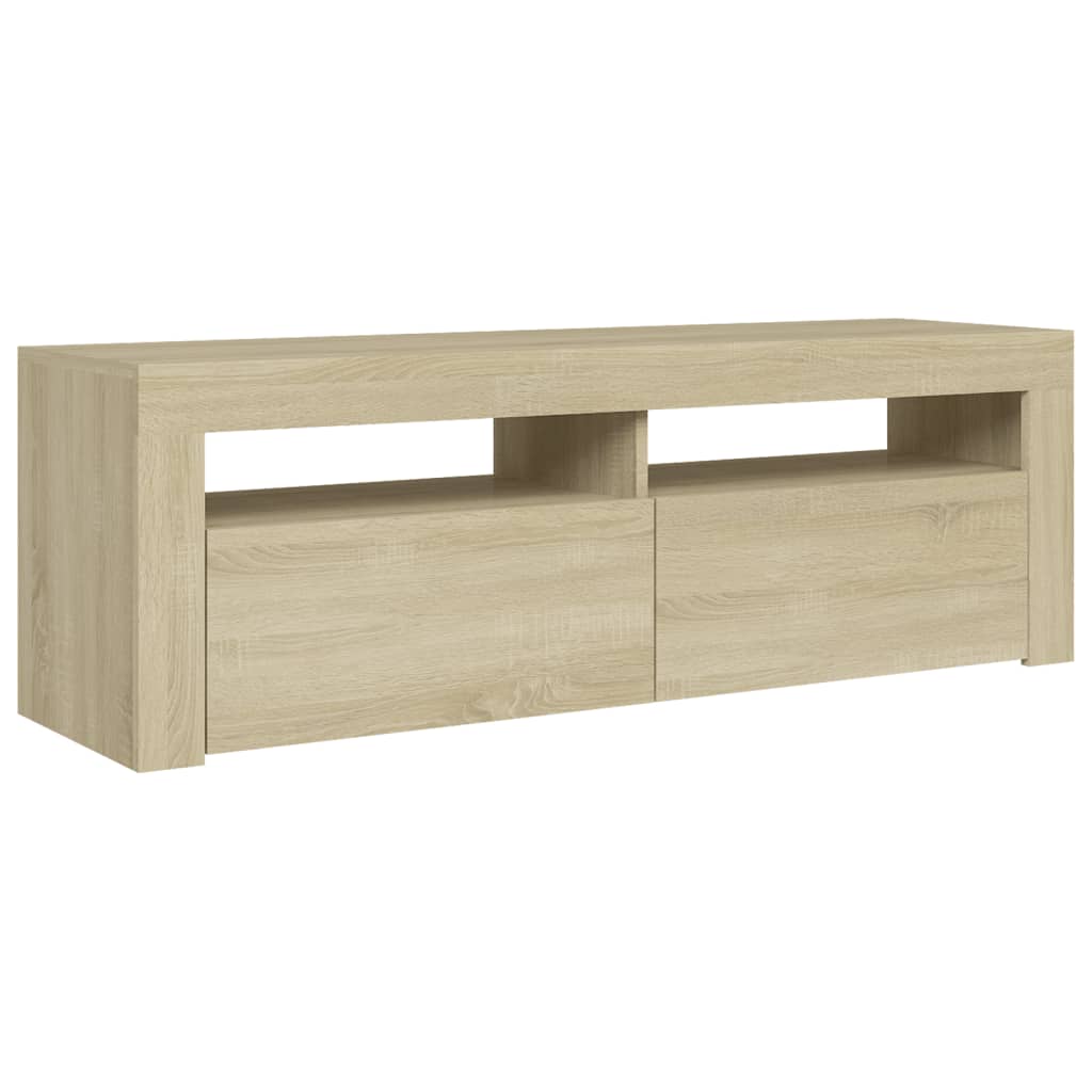 TV-Schrank mit LED-Leuchten Sonoma-Eiche 120x35x40 cm - Pazzar.ch