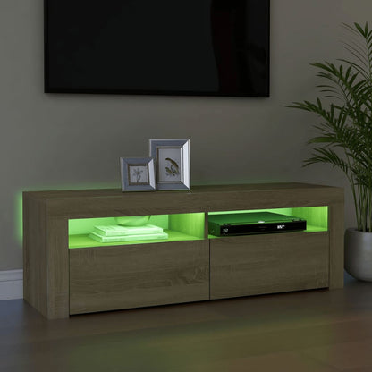 TV-Schrank mit LED-Leuchten Sonoma-Eiche 120x35x40 cm - Pazzar.ch
