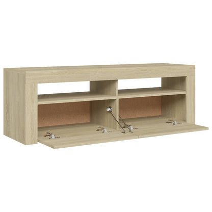 TV-Schrank mit LED-Leuchten Sonoma-Eiche 120x35x40 cm - Pazzar.ch