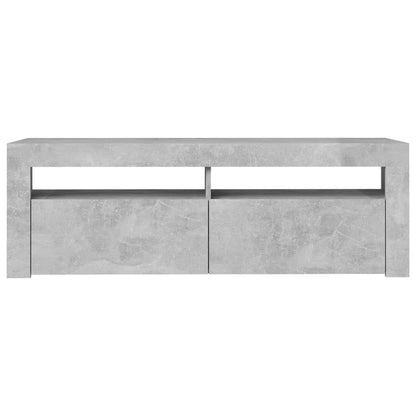 TV-Schrank mit LED-Beleuchtung Betongrau 120x35x40 cm - Pazzar.ch