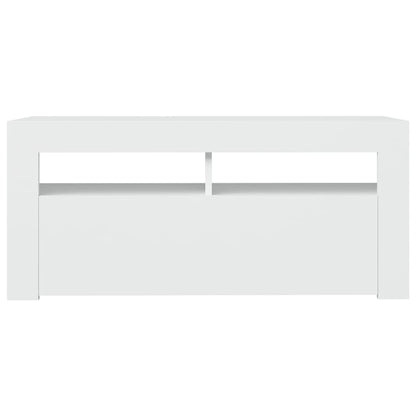 TV-Schrank mit LED-Leuchten Weiß 90x35x40 cm - Pazzar.ch