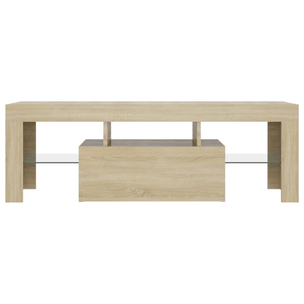 TV-Schrank mit LED-Leuchten Sonoma-Eiche 120x35x40 cm - Pazzar.ch