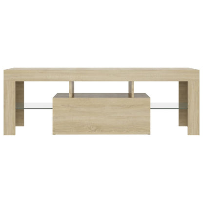 TV-Schrank mit LED-Leuchten Sonoma-Eiche 120x35x40 cm - Pazzar.ch