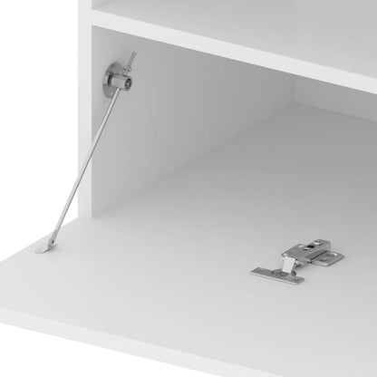 TV-Schrank mit LED-Leuchten Weiß 75x35x40 cm - Pazzar.ch