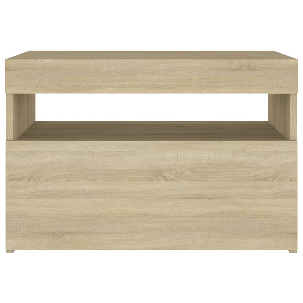 TV-Schränke LED-Leuchten 2 Stk. Sonoma-Eiche 60x35x40 cm - Pazzar.ch