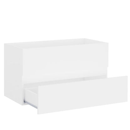 Waschbeckenunterschrank Weiß 80x38,5x45 cm Holzwerkstoff - Pazzar.ch