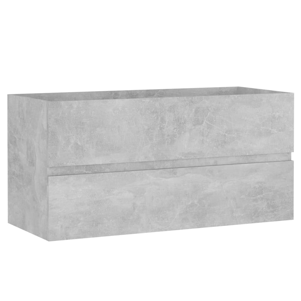Waschbeckenunterschrank Betongrau 90x38,5x45 cm Holzwerkstoff - Pazzar.ch