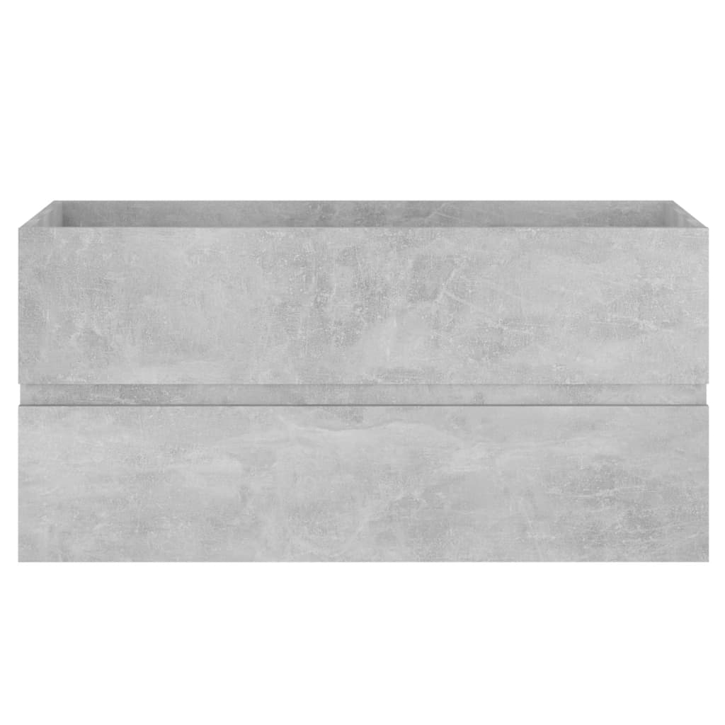 Waschbeckenunterschrank Betongrau 90x38,5x45 cm Holzwerkstoff - Pazzar.ch